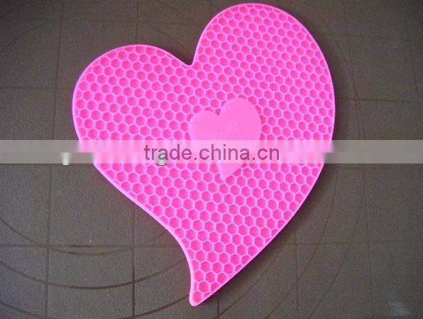 OEM/ODM colorful logo/patterns printed silicone cup mat