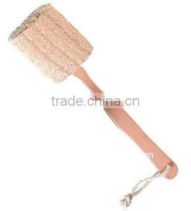Ramie bath sponge with long handle