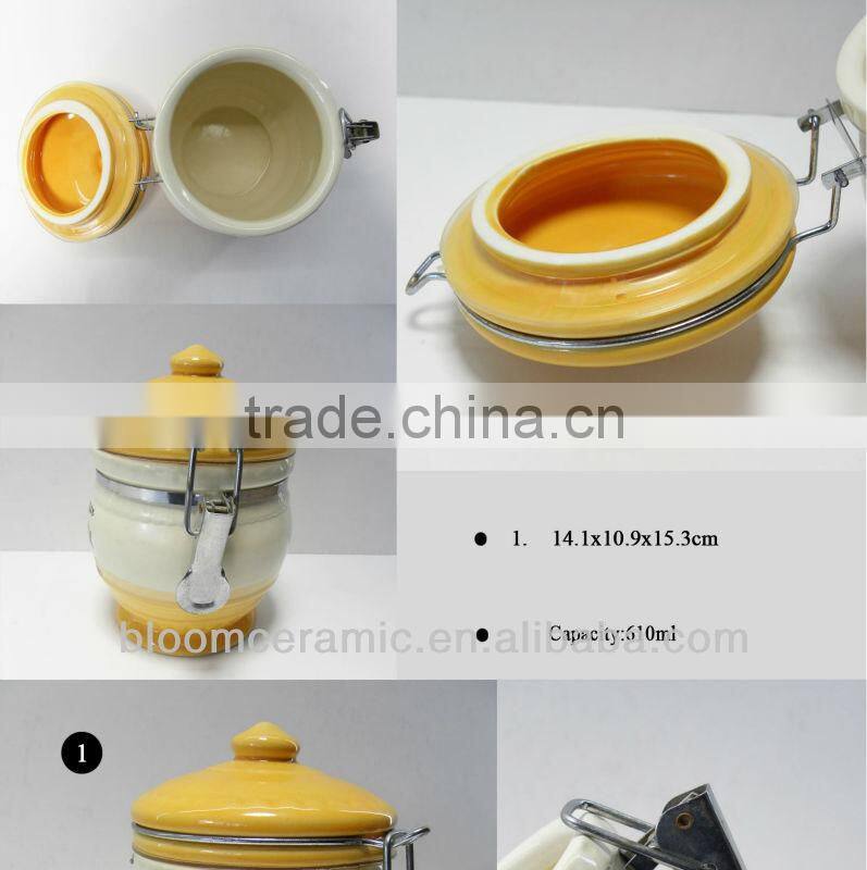 Porcelain canister jar for wholesale