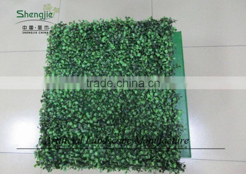 Indoor artificial plastic boxwood hedge for decoration