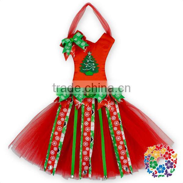 New Christmas Items Christmas Tree Hair Bow Holder ,Christmas Red Green White Snowflake Tutu Bow Holders