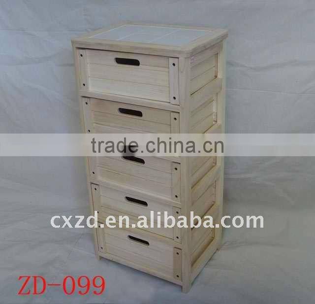 Drawer cabinet wooden