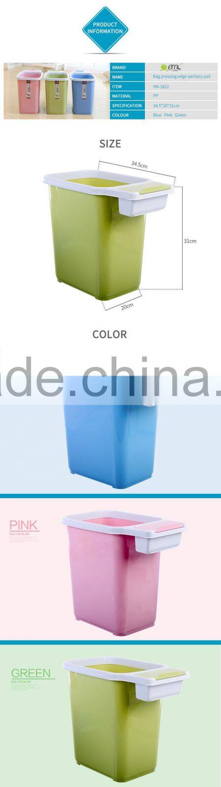 High Quality Home Garbage Can Trash Plastic Cans Plastic Trash Bins Indoor Waste Basket