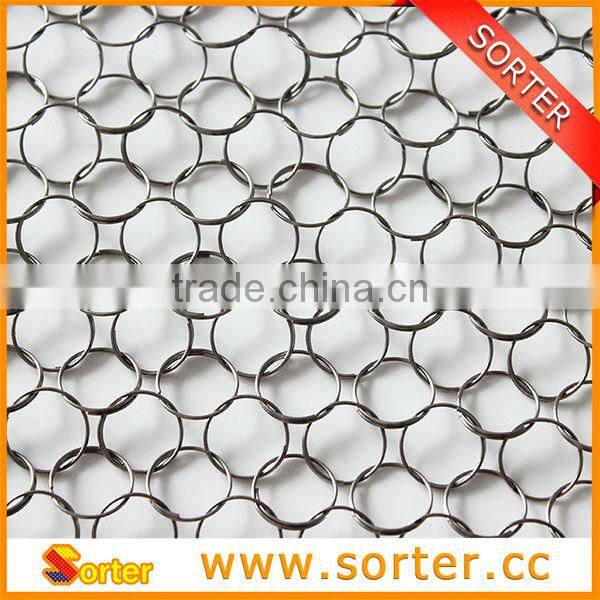 Hot sale metal chain mail ring curtain for room divider interior decoration