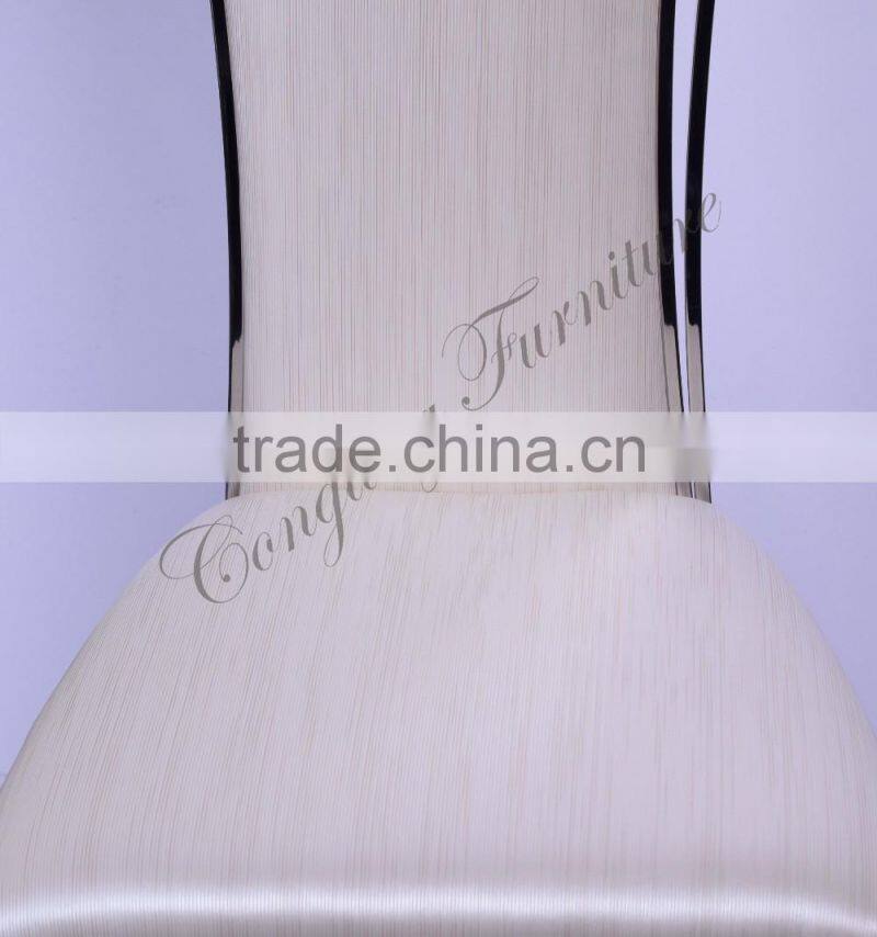 Wedding used stainless steel frame restaurant tables and chairs B8096