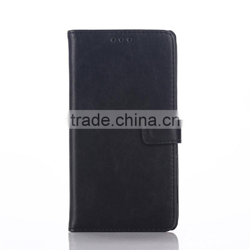 High quality crazy-horse PU card bumper/pocket cell phone case for Sony