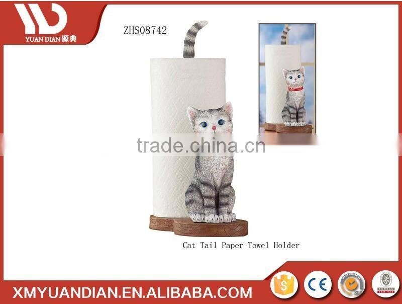 Christmas polyresin cat design Tissue holder