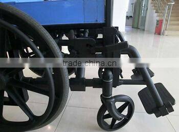 Rehabilitation Therapy Supplies Topmedi TAW950BEF1 plastic manual handicapped wheelchair made in China