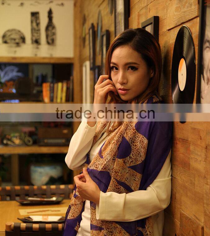 2015 New Faashion Brand Foulard Chiffon Shawl Silk Scarf Women Scarves