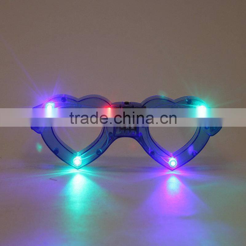 Plastic Party Flashing Glasses LED Glasses Light Up Glasses For Halloween