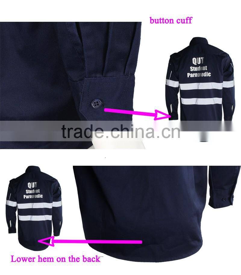 Breathable Reflective Safety Work Shirts With Reflective Tape