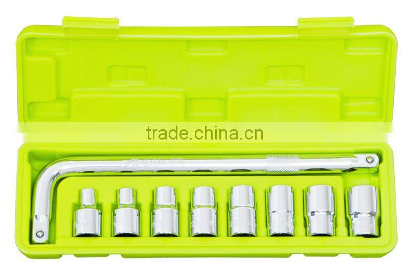CF598017: 9pcs 1/2" drive socket and L wrench handle set