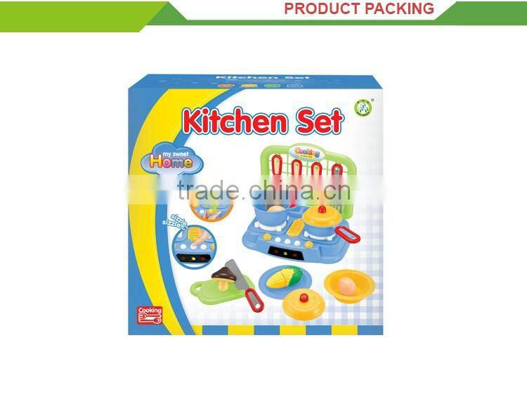 Plastic pretend play children cooking games toys kitchen tool set