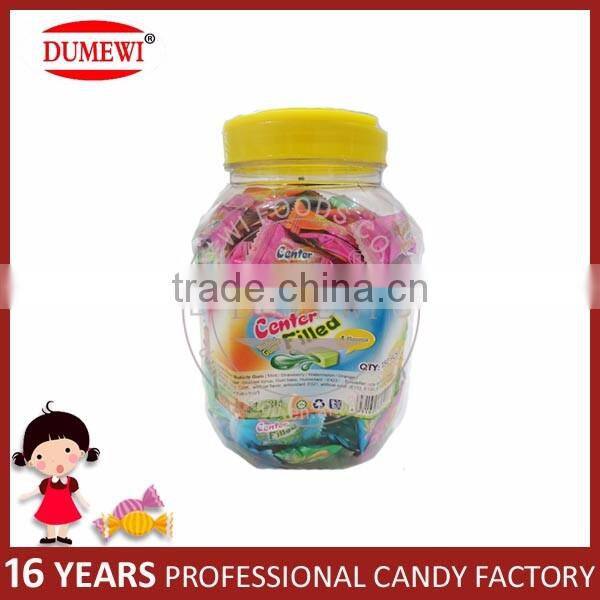 Assorted Fruit Flavors Center Filled Bubble Gum