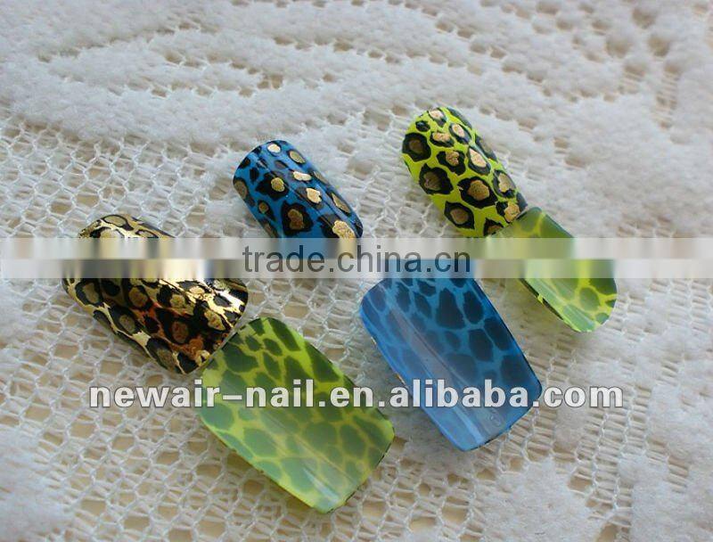 ANIMAL PATTERN NAILS& METALIC ART NAILS TIP