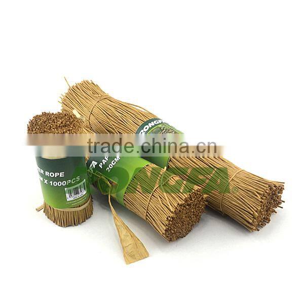 15cm pre cut biodegradable natural twisted paper binding rope for agriculture