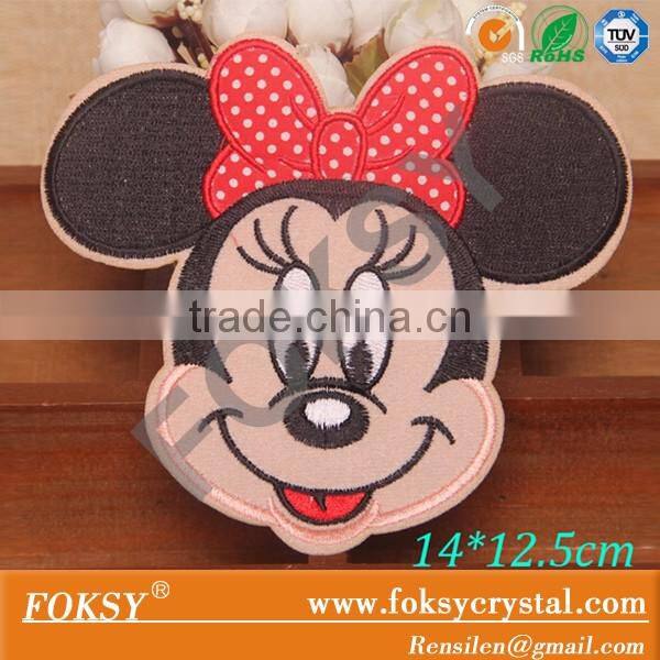 Cartoon design elephant iron on Embroidered lovely patch