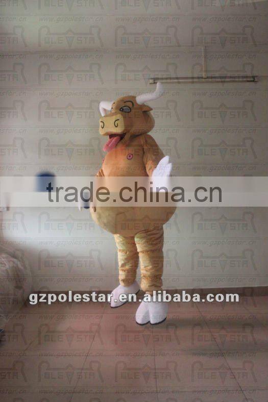 NO.2444 top quality jump cattle mascot costumes