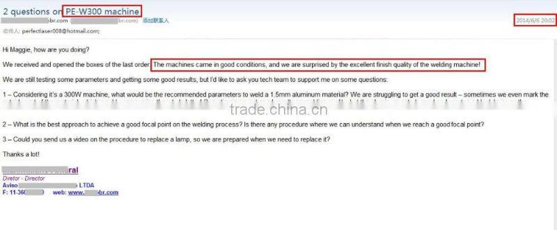 Double light path led laser welding machine for advertising sinage letter making PE-W300II