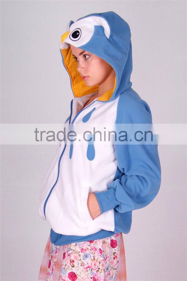 owl animal cotton hoodies brand man hoody with ears