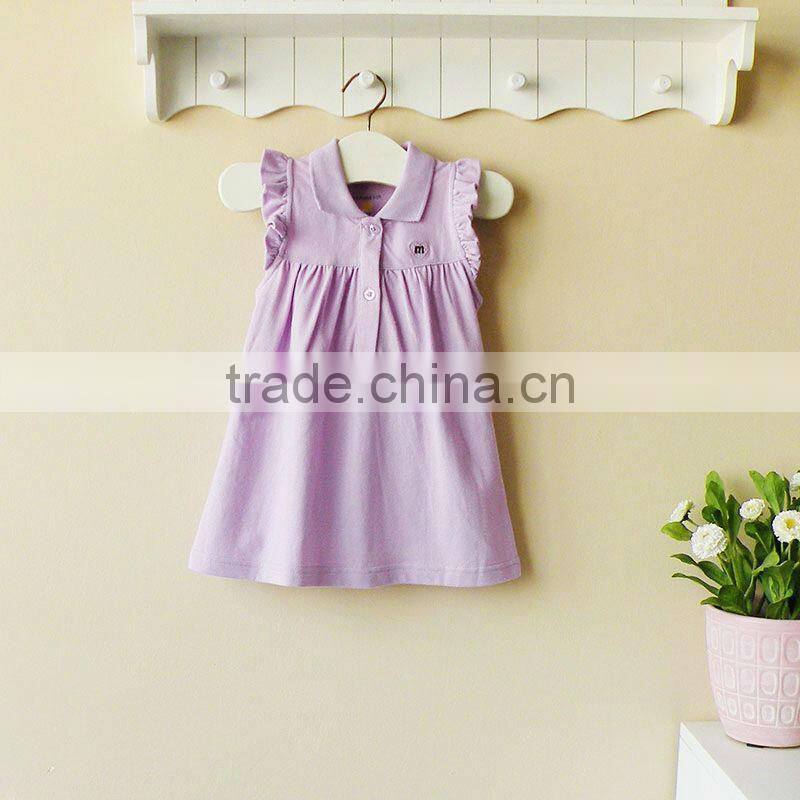 mom and bab 2013 Summer baby clothing 100% cotton pique dress