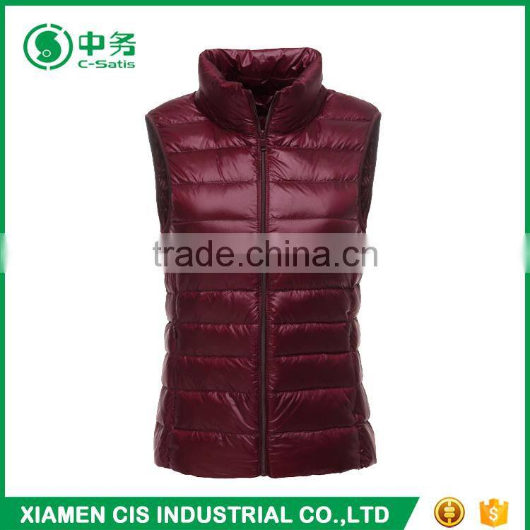 Latest Fashion Multi Color Keep Warm Women Winter Duck Down Vest for Sale