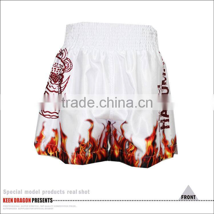 Customized 100%Polyester Satin MMA Muay Thai Fight Shorts
