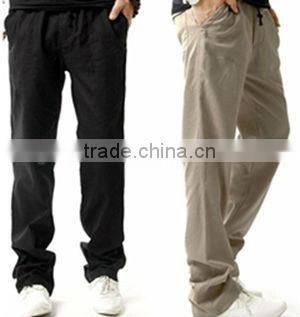 Casual Cotton and linen pants for man
