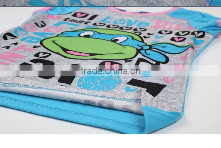 round neck 100 cotton pajamas kids