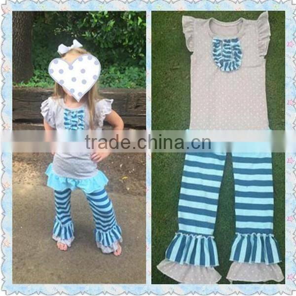 Easter festival spring girl ruffle set baby girl easter rabbit printed and pink arrow style fashion boutique girl dress clothing