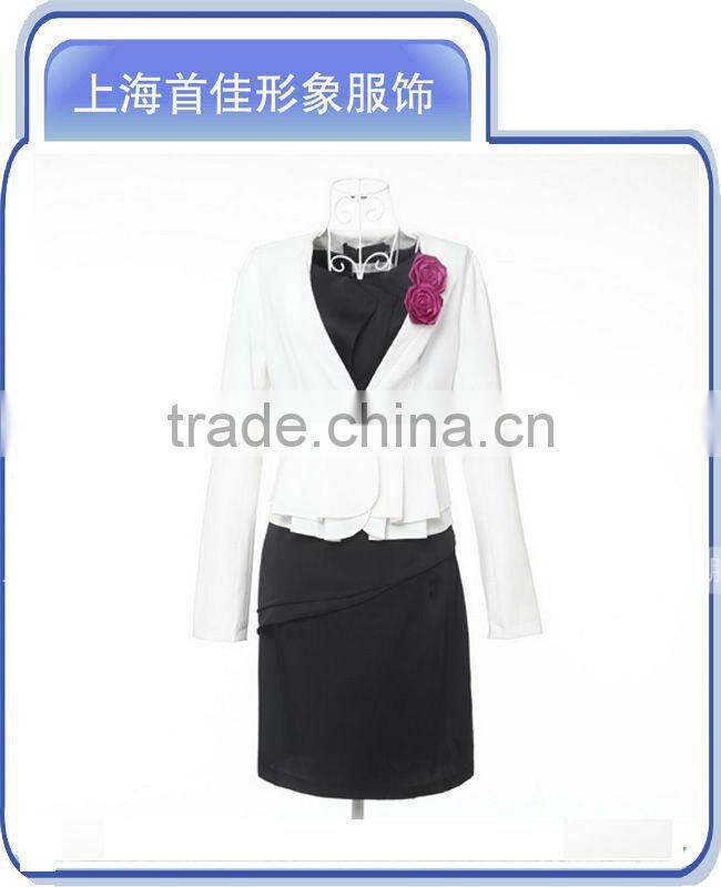 elegant pretty ladies business office uniform design 2013