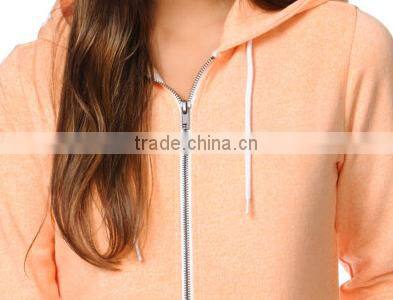2015 Hot Sale Plain Blank Zipper Hoodie Design