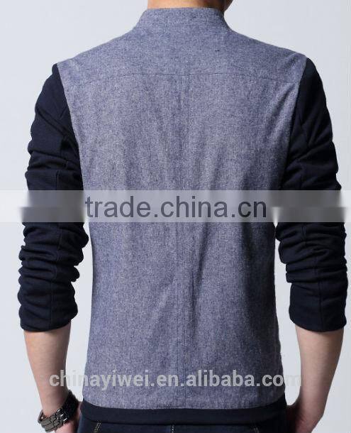 Cotton linen korean style slim fit jacket for man