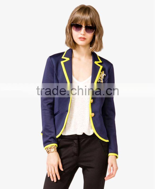 Nautical Neon Trim Blazer