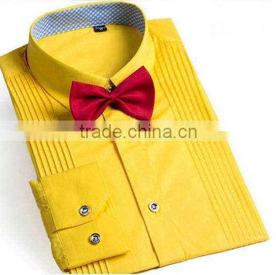 new men's wing collar white tuxedo dress shirt with french cuffs