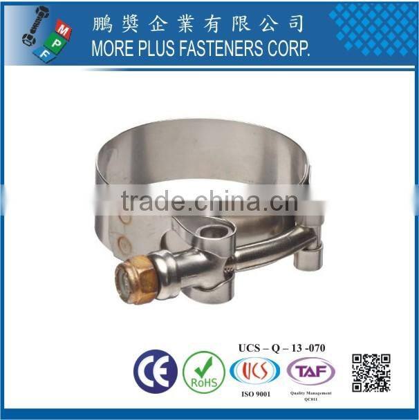 Made in Taiwan Plastic Stainless Steel Large Schlauchklemmen T Bolt Hose Clamp