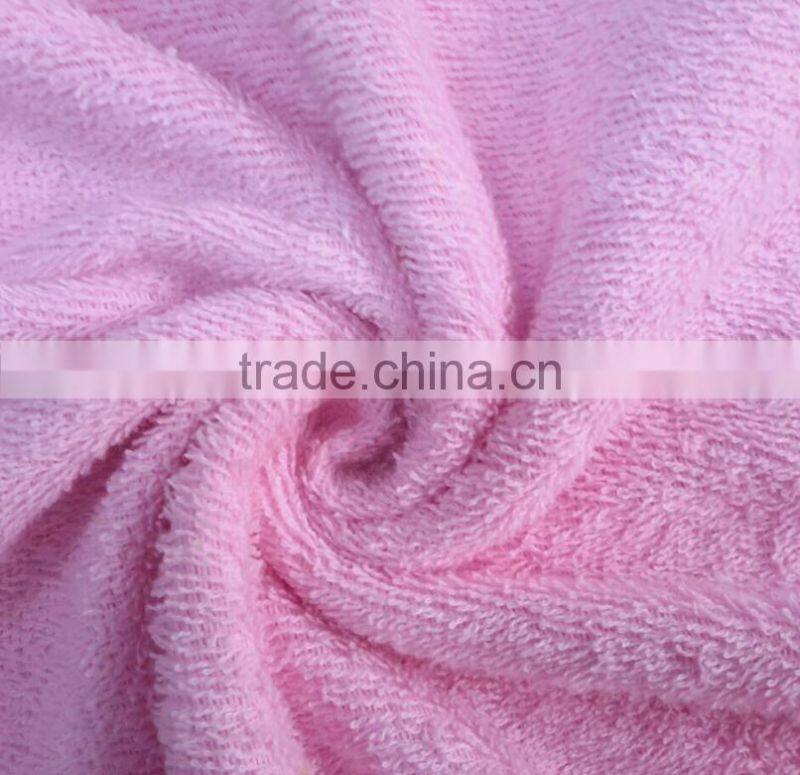 High quality bamboo fiber terry towelling fabric