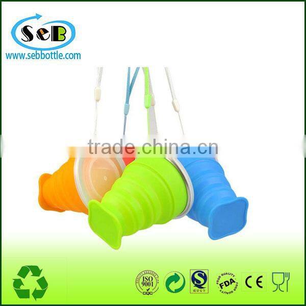silicone rubber drinking coffee cup , Luggage silicone travel cup