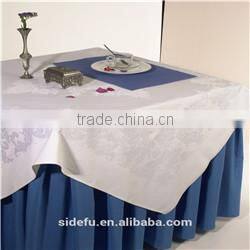 Custom Modern Design Table Linen Hotel Jacquard Round Table Cloth