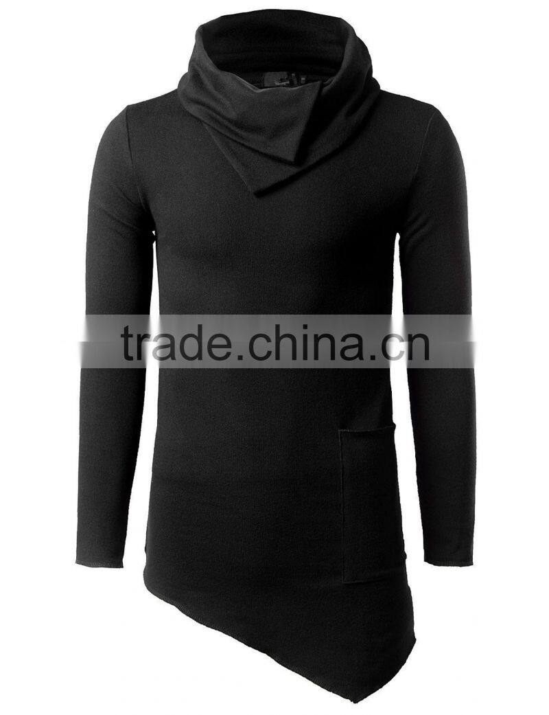 Wholesale Shawl neck Long length pullover manufacturer