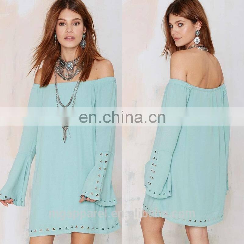 fashion off-the-shoulder dress 2015 new dress For girls' dress