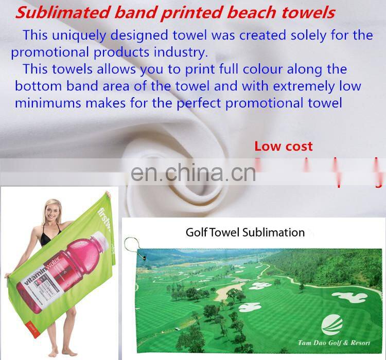 Full Sublimation Promotional Custom Printed Beach Towel,Microfiber Beach Towel For Bath & swimming