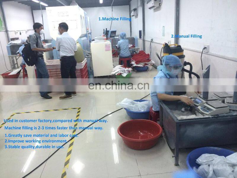 Down Apparel Filling Machine