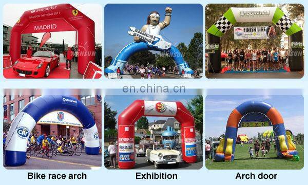 Advertising outdoor events inflatable park archway