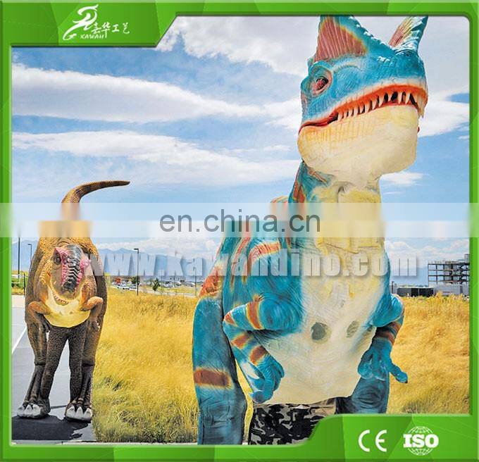 KAWAH Animatronic Adult Life Like Man Riding Dinosaur Costume