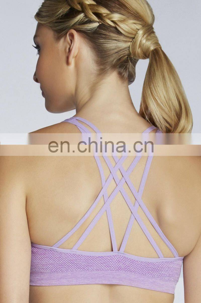 Women's High Impact Seamless Racerback Yoga Bra Fitness Bra#YB0001