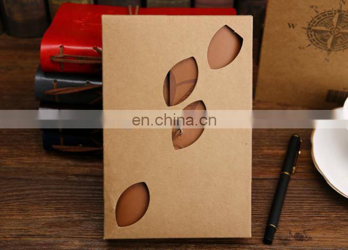 Vintage Leather Journal Notebook Classic Retro Ring Binder Diary Book