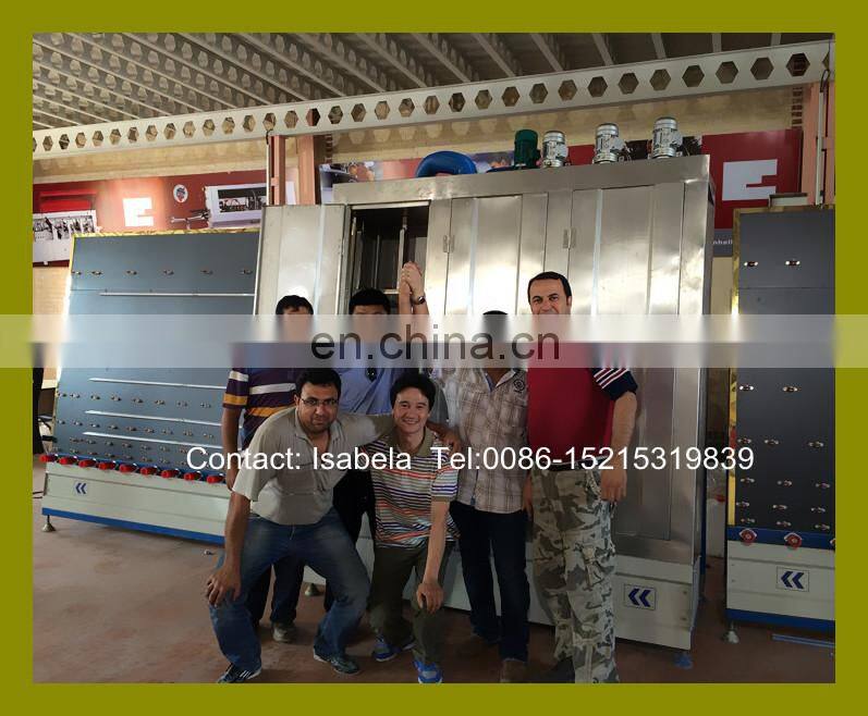 Double glazing glass washing machine Vertical LOW E glass washing drying machine