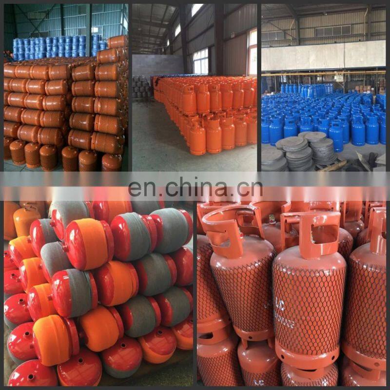 Low pressure and steel material LPG gas bottle in all sizes