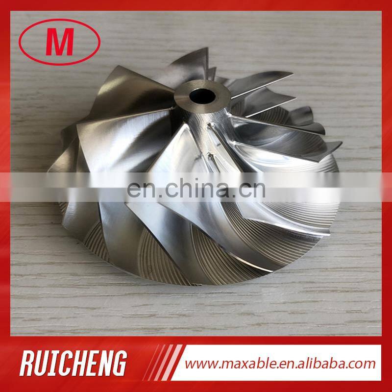 T04E 62.45/82.36mm 7+7 blades high performance turbocharger billet/milling/aluminum 2618 compressor wheel For GTX3582 turbo
